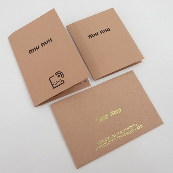 Miu Miu FAILLE Gingham Check Pouch Red - Picture 11 of 11